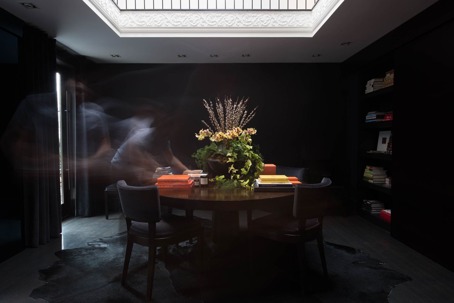 Dark Moody luxury Library table 